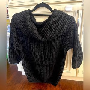 Joe’s Women Black Oversized Turtle Neck Sweater Size Small